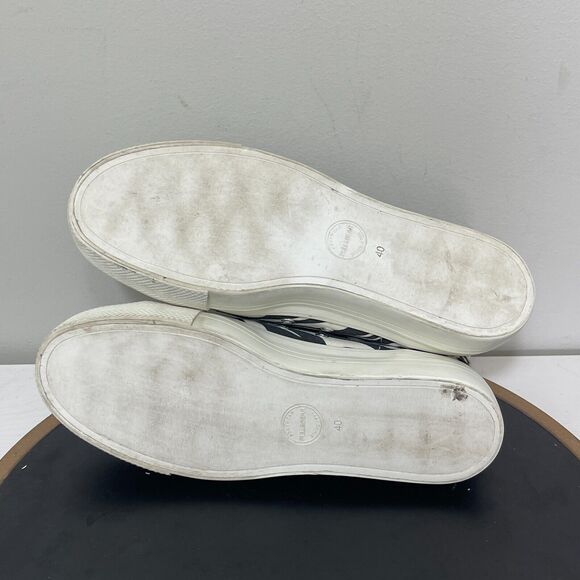 Pull‎ and Bear Sneakers Women Size 9 US Black and White Trainers Zebra High Top - Picture 8 of 12